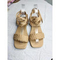 High Quality 2021 New Strap Wrapped Flat Bottom Casual Women′s Sandals